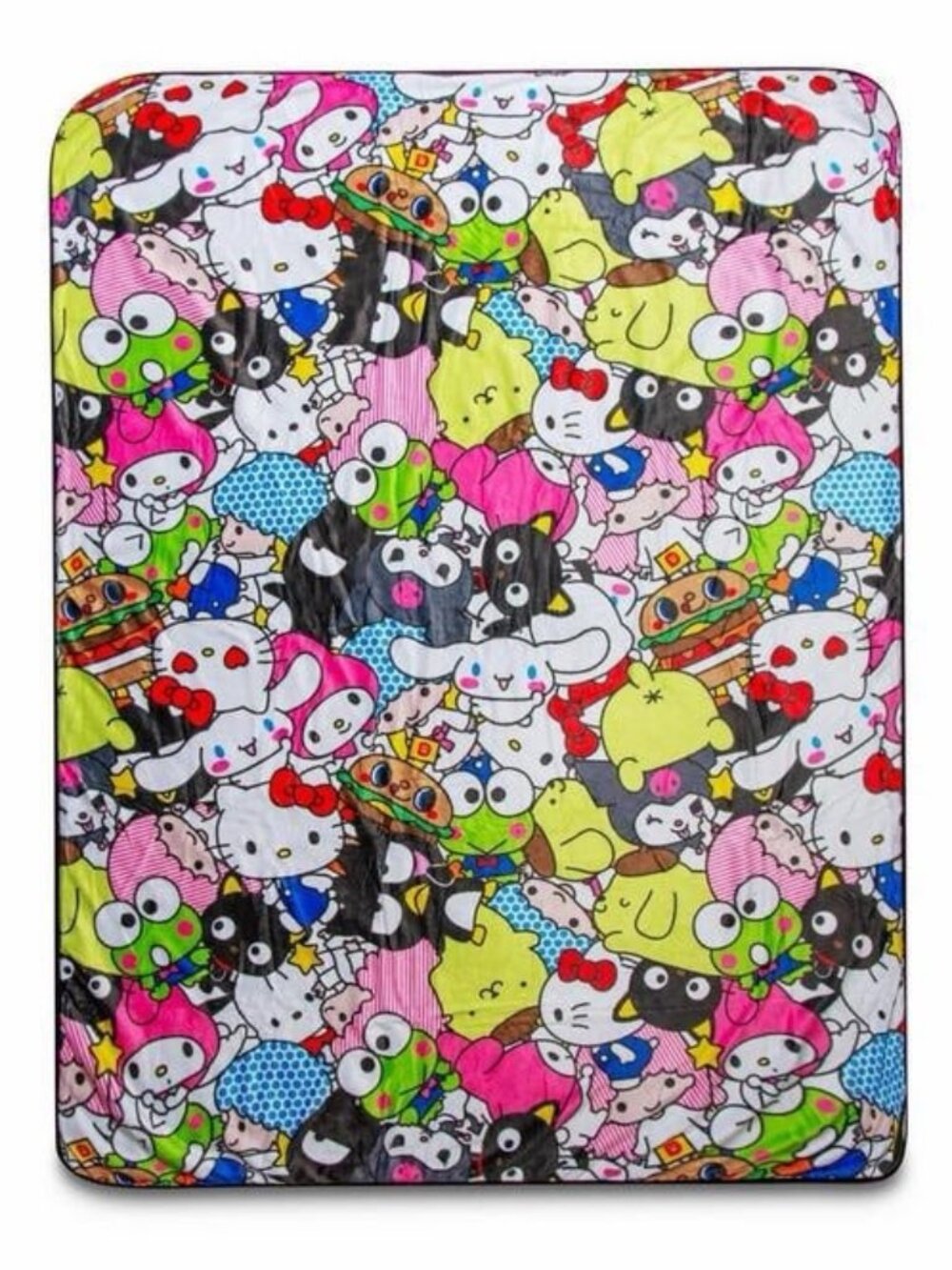 Sanrio Hello Kitty And Friends 54 x 72-In Fleece Throw Blanket NEW FAST SHIPPING